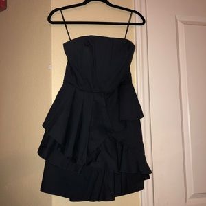 Alice & Olivia Strapless Peplum Dress